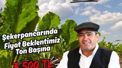 Aksaray Ziraat Odası Başkanı Emin Koçak, şeker pancarı fiyatlarının hasattan