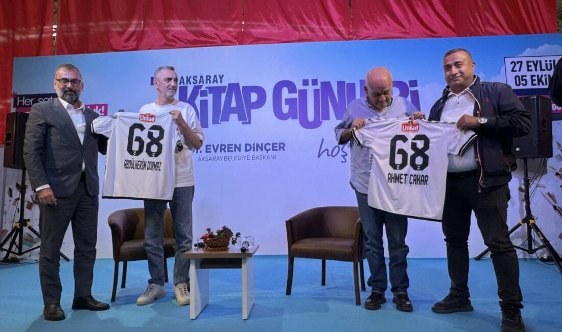 Ahmet Çakar ve Abdulkadir Durmaz Aksaray’da kitap günlerine katıldı