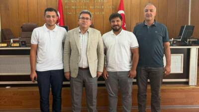 Sultanhanı Spor Kulübü temsilcileiri ve Hasandağ Spor Kulübü temsilcileri