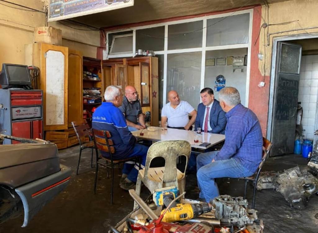 Ortaköy Kaymakamı Ahmet Karatepe, Madeni ve Marangozlar Odası Başkanı Yılmaz