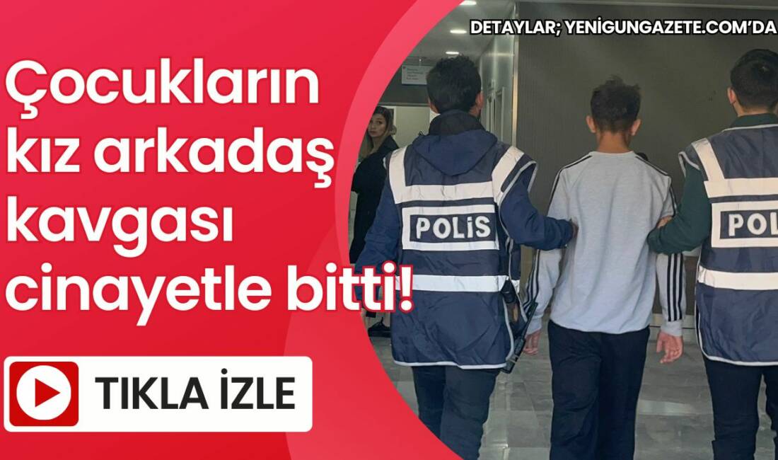 Nevşehir'de iddiaya göre kız arkadaş kavgası sebebi ile çocuklar arasında