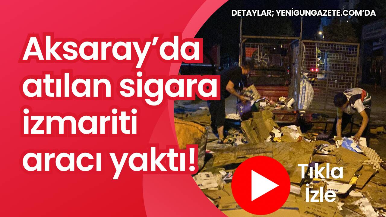 Küçük Bölcek Mahallesi’nde sigara izmariti nedeniyle çıkan yangında 3 tekerlekli