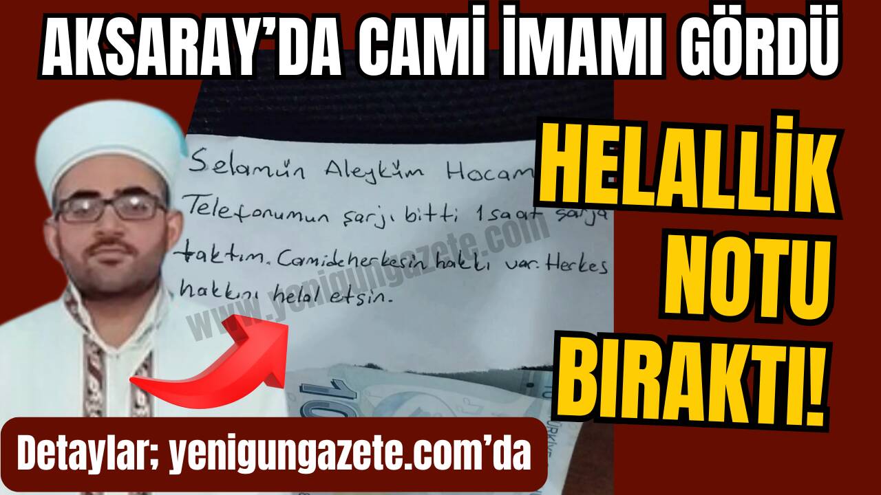Büyük Bölcek Mahallesi Fatih Camii’nde akşam namazına gelen bir kişi,