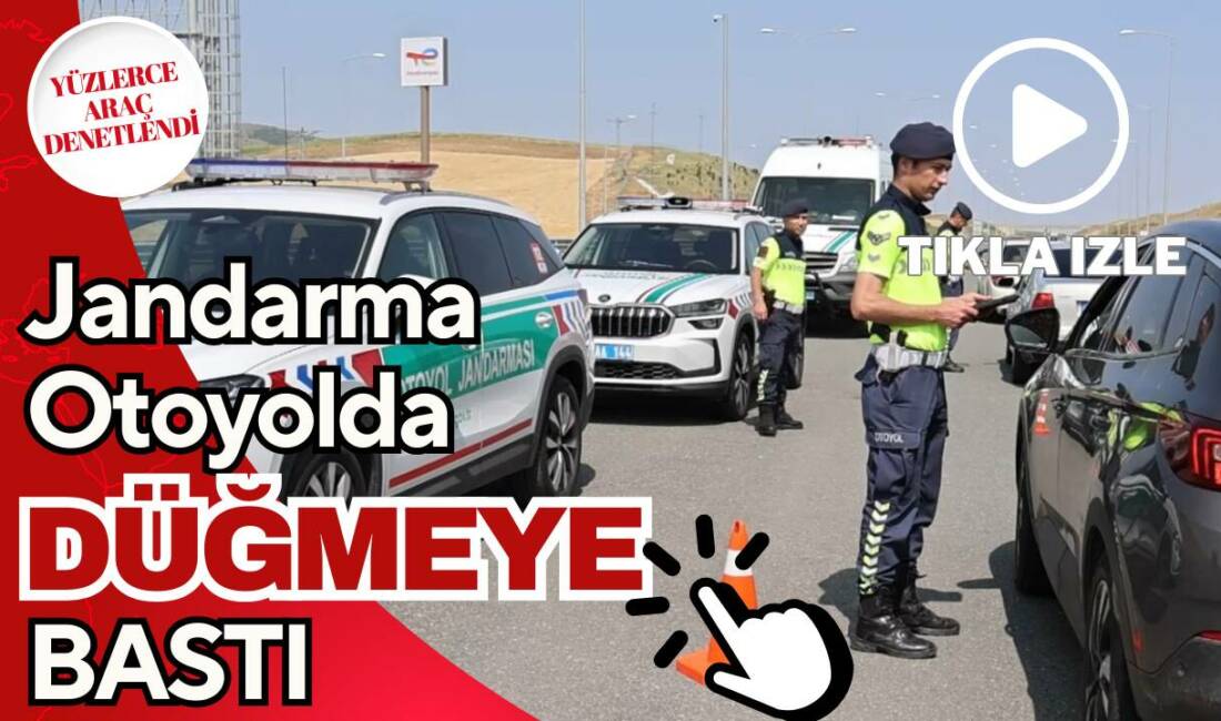 Ankara-Niğde otoyolunda yüzlerce araç durduruldu, ehliyet ve ruhsat kontrolleri yapıldı.