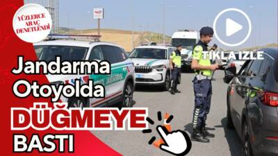 Ankara-Niğde otoyolunda yüzlerce araç durduruldu, ehliyet ve ruhsat kontrolleri yapıldı.