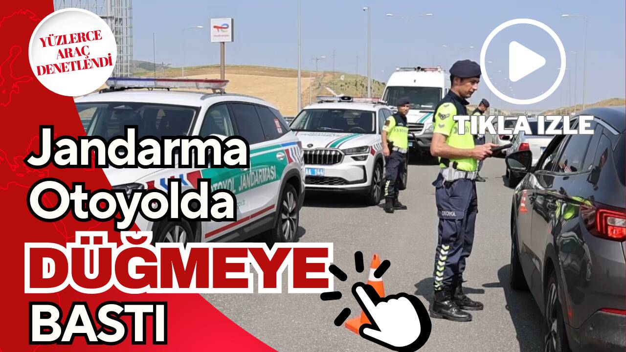 Ankara-Niğde otoyolunda yüzlerce araç durduruldu, ehliyet ve ruhsat kontrolleri yapıldı.