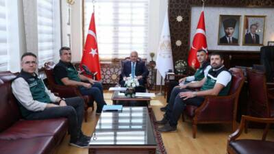 DSİ Konya Bölge Müdürü Mehmet Alp ve beraberindeki heyet, Aksaray
