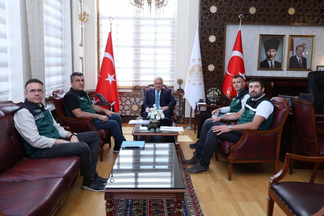 DSİ Konya Bölge Müdürü Mehmet Alp ve beraberindeki heyet, Aksaray