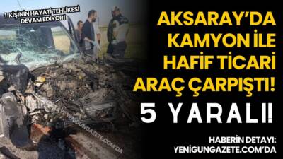 Gülağaç Sofular yol ayrımında sabah saatlerinde meydana gelen kazada 5