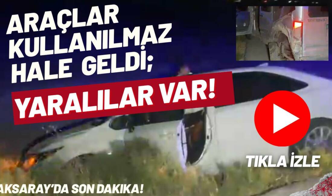Otomobil ile hafif ticari aracın çarpıştığı kazada 4 kişi yaralandı.
