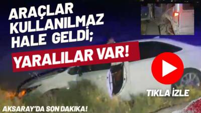 Otomobil ile hafif ticari aracın çarpıştığı kazada 4 kişi yaralandı.