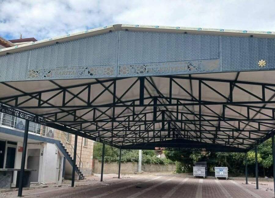 Aksaray’ın Sarıyahşi ilçesinde Merkez Çarşı Camii yanında bulunan cenaze namazı