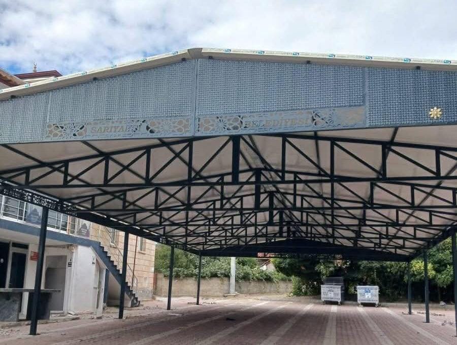 Aksaray’ın Sarıyahşi ilçesinde Merkez Çarşı Camii yanında bulunan cenaze namazı