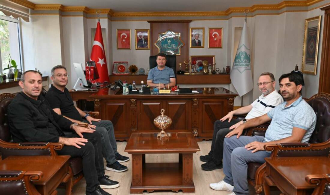 Aksaray Belediye Başkanı Dr. Evren Dinçer, Türksat Pazarlama Müdürü Abdurrahman