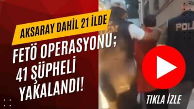 İçişleri Bakanı Ali Yerlikaya, 21 ilde düzenlenen operasyonlarda 41 FETÖ