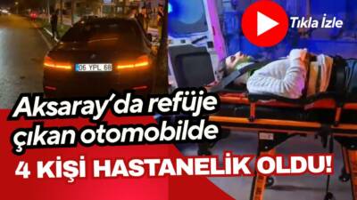 Aksaray’da meydana gelen trafik kazasında direksiyon hâkimiyetini kaybeden sürücü otomobiliyle