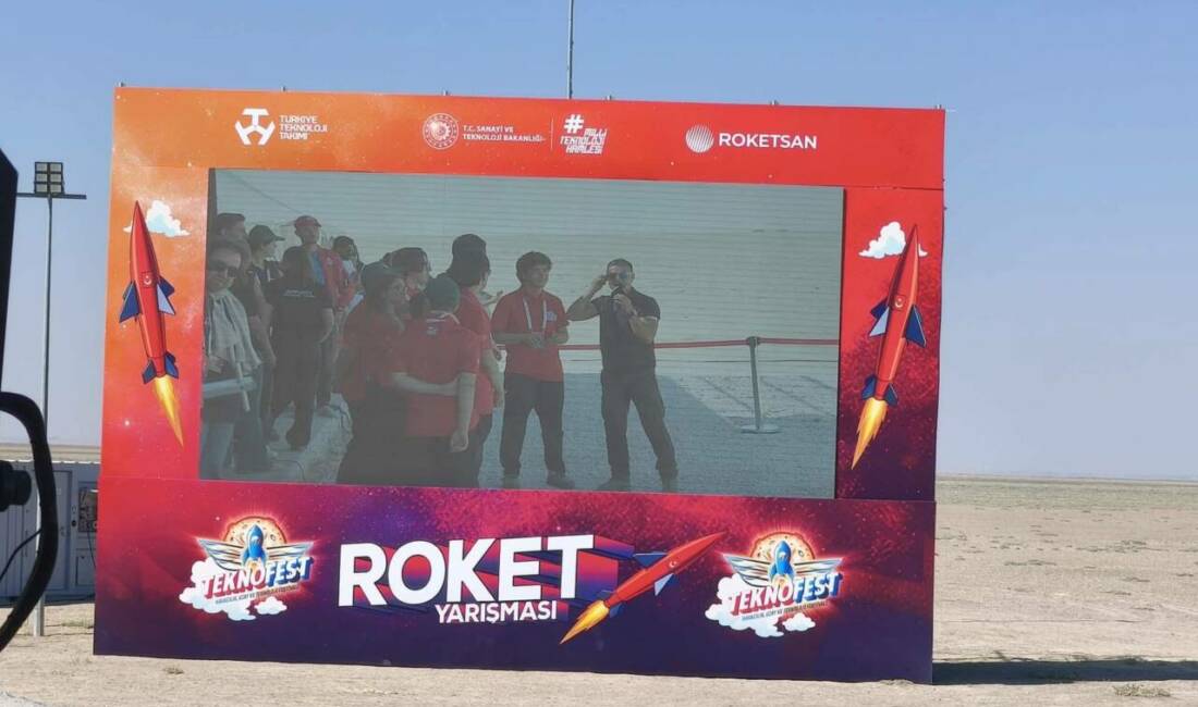 TEKNOFEST 2025 kapsamında düzenlenen roket yarışmasına, Aksaray Tuz Gölü Hisar