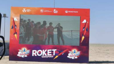 TEKNOFEST 2025 kapsamında düzenlenen roket yarışmasına, Aksaray Tuz Gölü Hisar