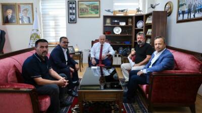 Aksaray Valisi Mehmet Ali Kumbuzoğlu, Belisırma Köyü Muhtarı Hasan Hüseyin