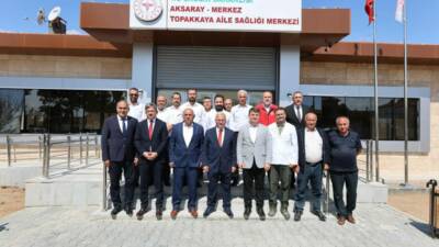 Aksaray Valisi Mehmet Ali Kumbuzoğlu ve Aksaray Belediye Başkanı Evren