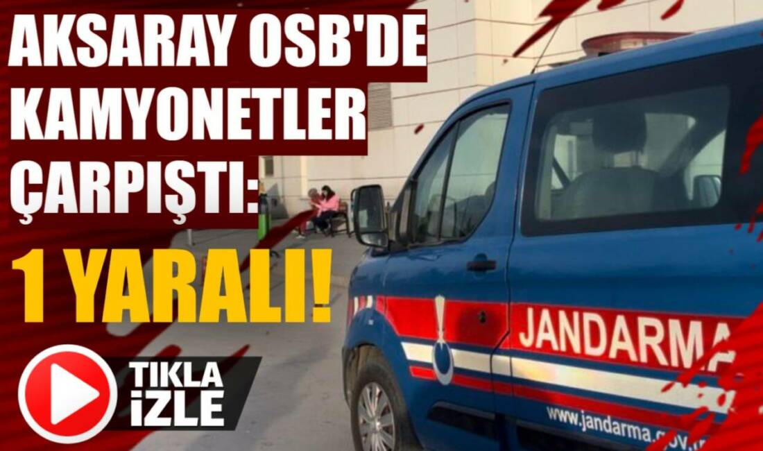 Organize Sanayi Bölgesi’nde iki kamyonet çarpıştı. Kazada sürücü yaralandı.