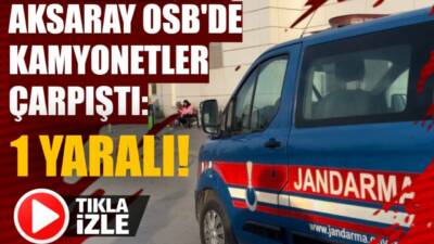 Organize Sanayi Bölgesi’nde iki kamyonet çarpıştı. Kazada sürücü yaralandı.