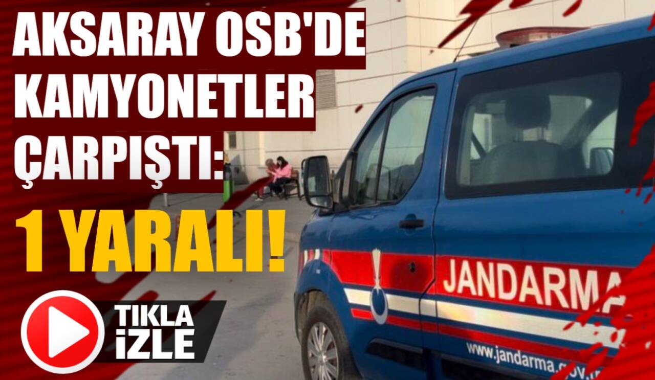 Organize Sanayi Bölgesi’nde iki kamyonet çarpıştı. Kazada sürücü yaralandı.