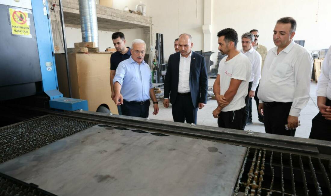 Aksaray Valisi Mehmet Ali Kumbuzoğlu, ASTİM-Yeni Sanayi Sitesini ziyaret etti.