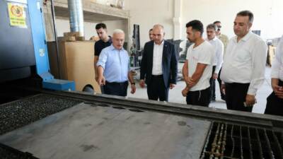 Aksaray Valisi Mehmet Ali Kumbuzoğlu, ASTİM-Yeni Sanayi Sitesini ziyaret etti.
