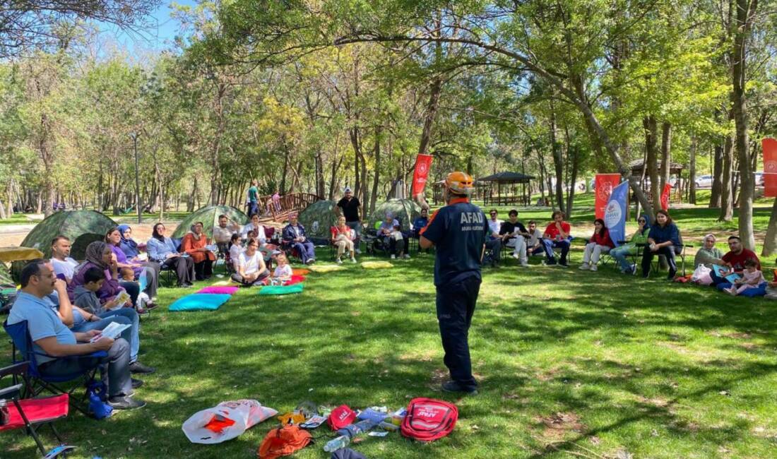Aksaray İl AFAD, Kılıçarslan Parkı’nda düzenlenen Dijital Detoks Kampında ailelere
