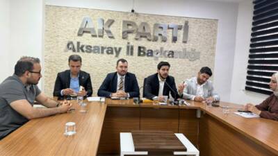 AK Parti Aksaray İl Başkanlığı’nda haftalık İl Gençlik Kolları Yönetim