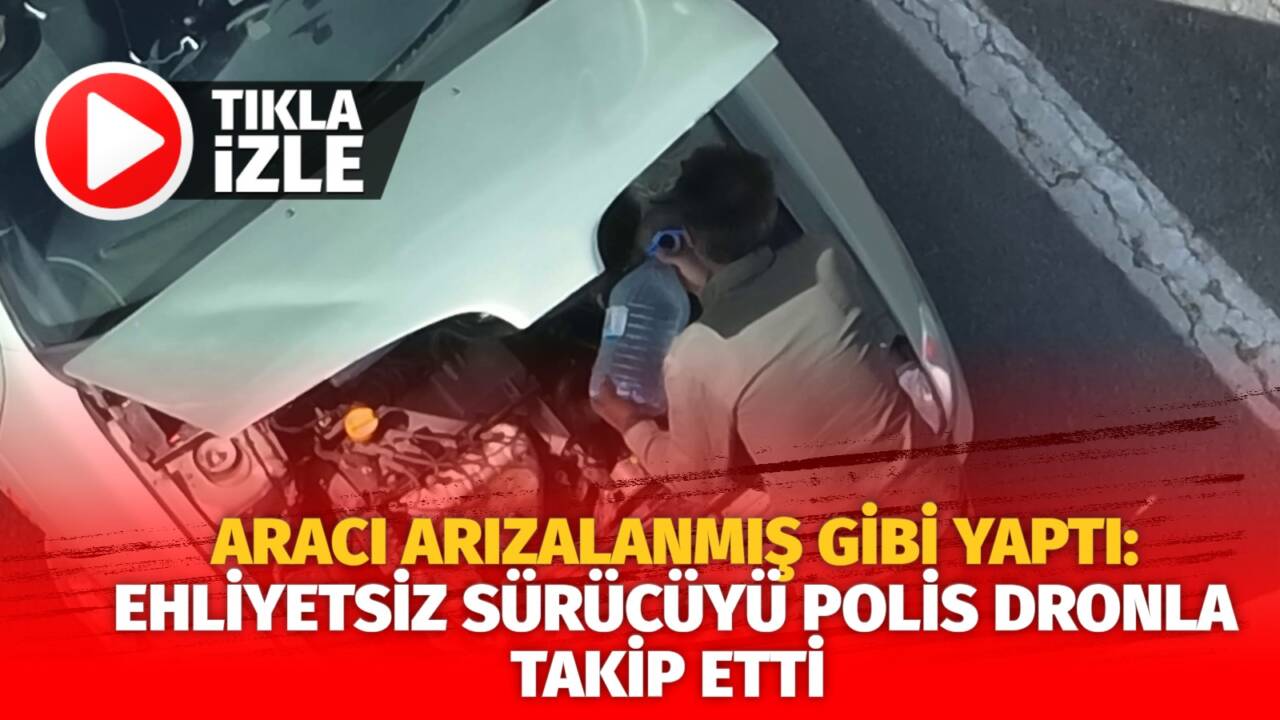 Kars’ta ehliyeti olmadan araç kullanan sürücü, denetim noktasındaki polis ekiplerini