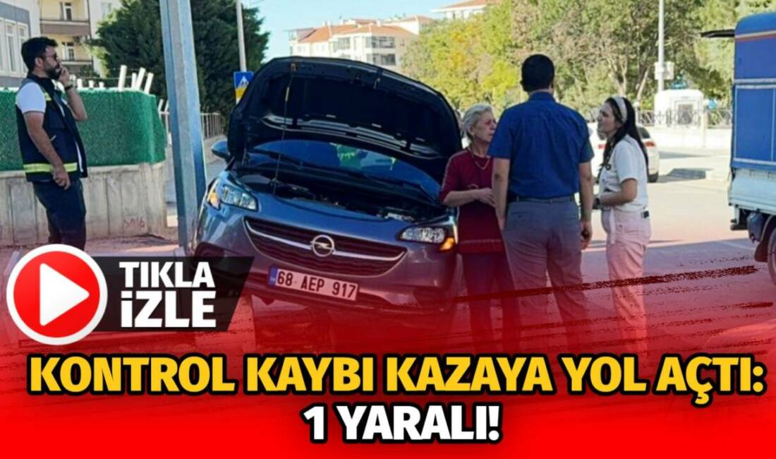 Fatih Mahallesi’nde iki otomobilin çarpıştığı kazada bir sürücü yaralandı, olay
