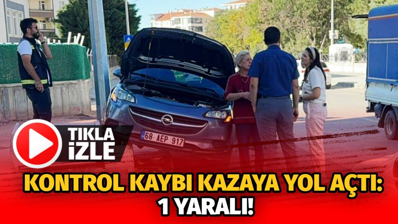 Fatih Mahallesi’nde iki otomobilin çarpıştığı kazada bir sürücü yaralandı, olay