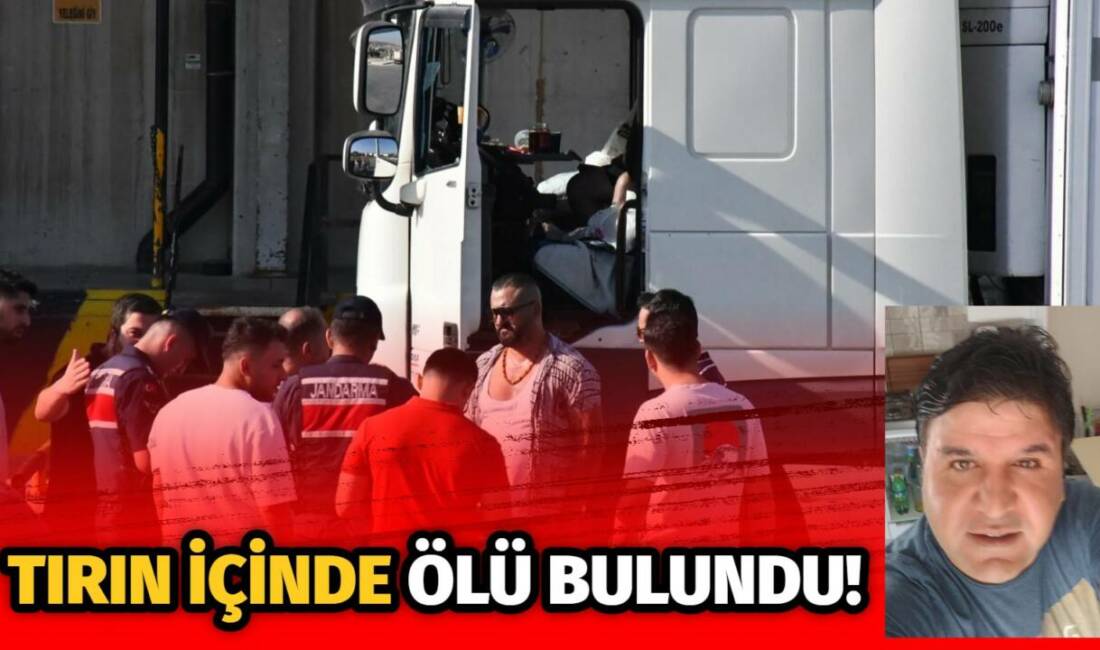 İzmir'de bir tır sürücüsü, park halindeki aracının içinde ölü halde