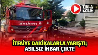 İtfaiye ekipleri yoğun trafiği aşarak olay yerine ulaştı, fakat yapılan