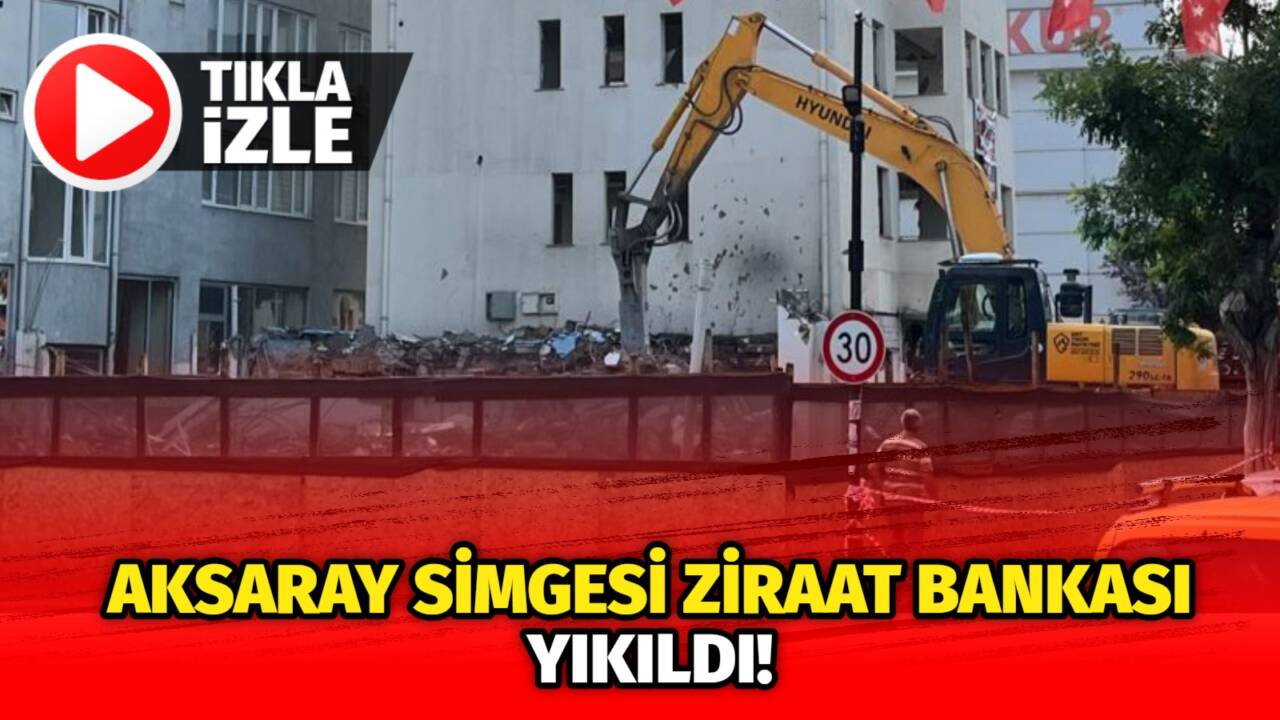 Deprem sonrası kentsel dönüşüm kapsamında yıkılan Aksaray Ziraat Bankası yerine
