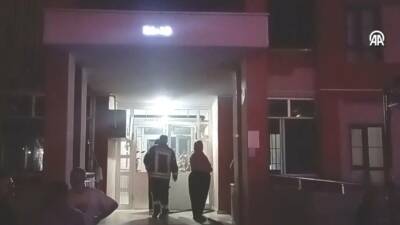 Karaman'da yaşanan olayda bir evin balkonunda bulunan tüp alev aldı.