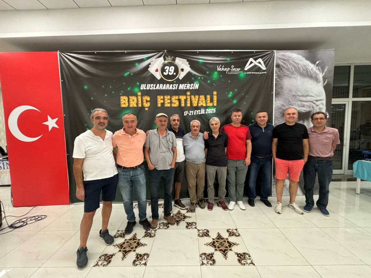 Mersin’de gerçekleştirilen 39. Uluslararası Briç Festivali, hem ulusal hem de