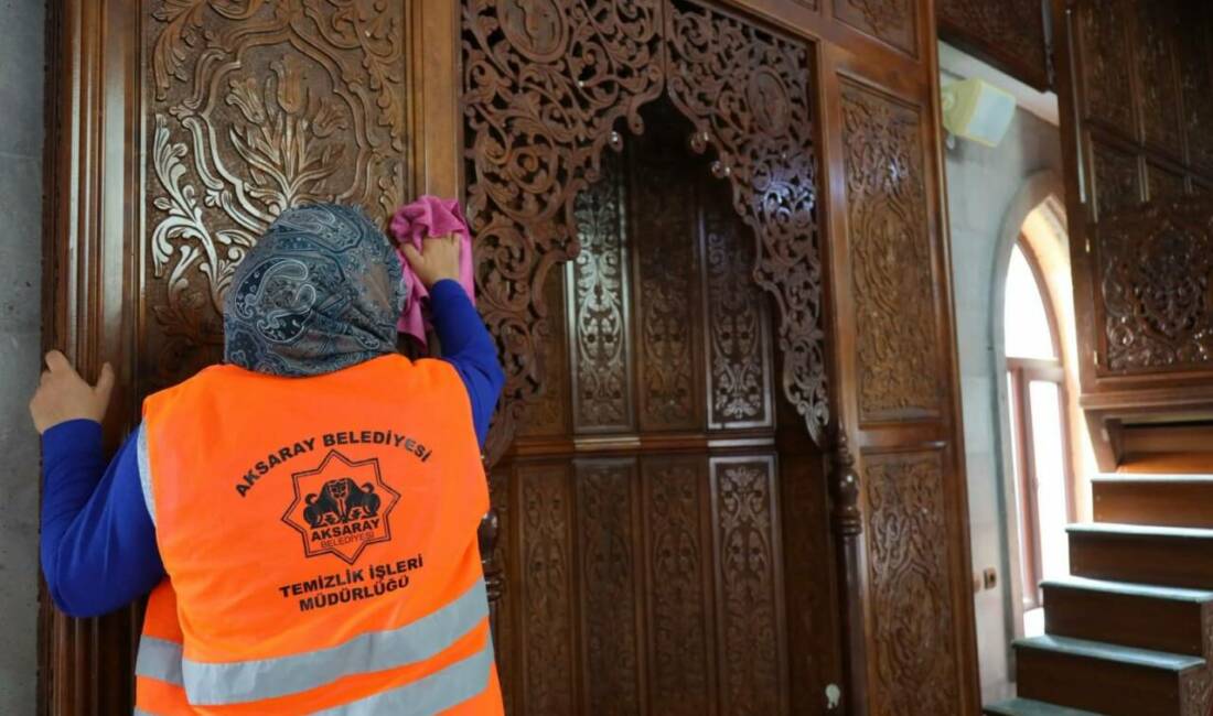 Aksaray Belediyesi, vatandaşların ibadetlerini hijyenik ve temiz bir ortamda gerçekleştirebilmeleri