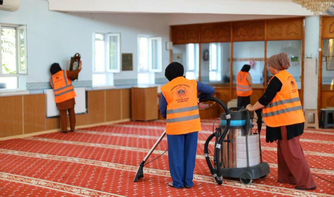 Aksaray Belediyesi, şehir genelindeki camilerin hijyen ve temizliğine büyük önem