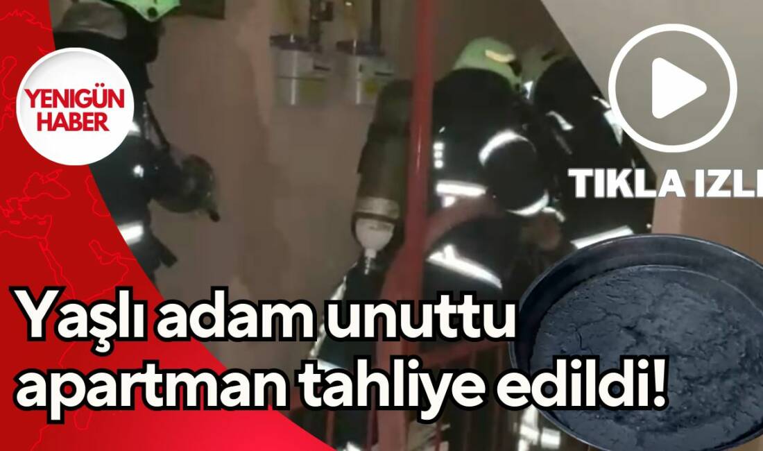 Aksaray’da bir apartmanda çıkan yangın, unutulan bir kek nedeniyle paniğe