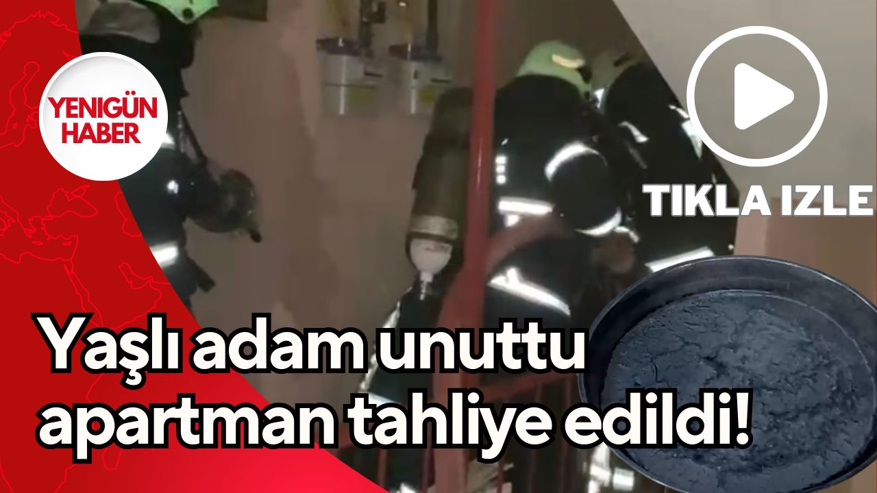 Aksaray’da bir apartmanda çıkan yangın, unutulan bir kek nedeniyle paniğe