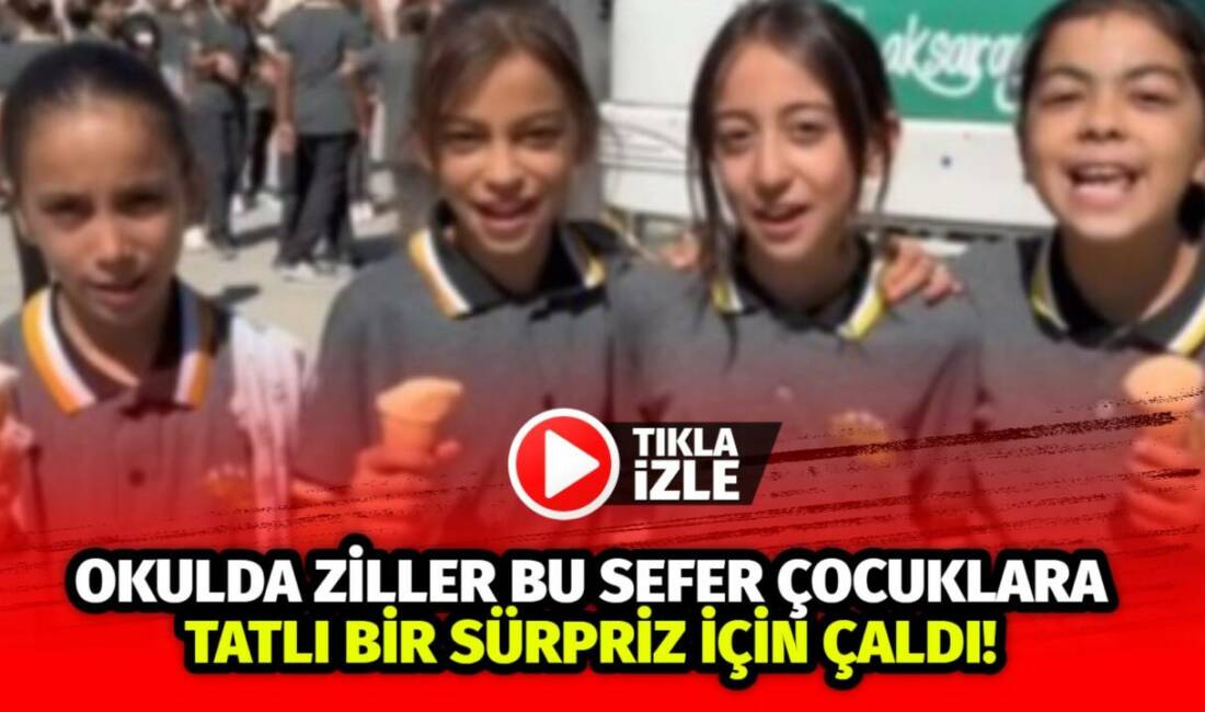Aksaray Belediyesi, bugün öğrencilere tatlı bir sürpriz hazırladı. Tenefüz zili