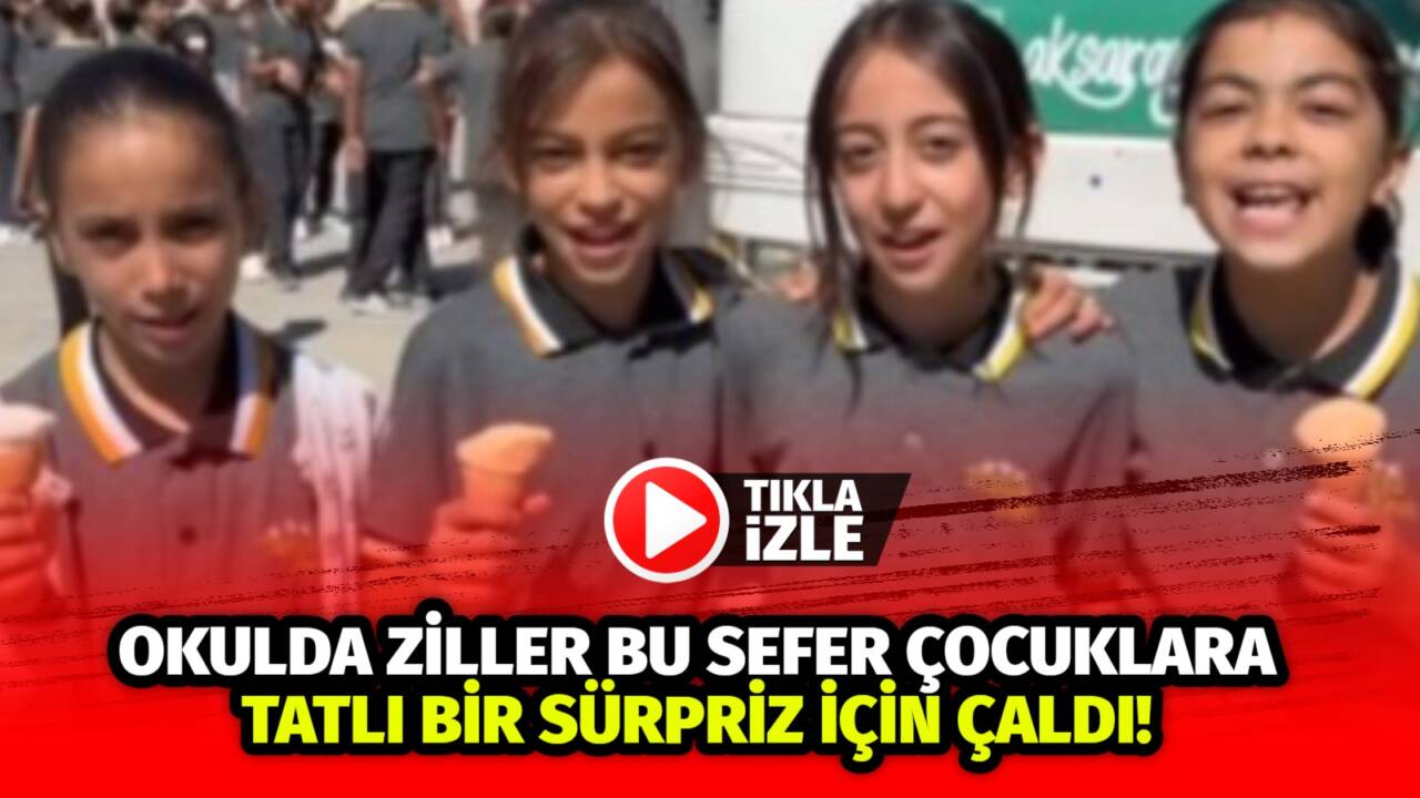 Aksaray Belediyesi, bugün öğrencilere tatlı bir sürpriz hazırladı. Tenefüz zili