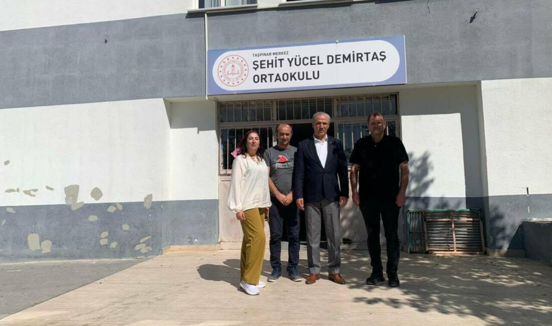 Eğitim-Bir-Sen Aksaray Şube Başkanı Murat Görmez, Taşpınar beldesinde bulunan okulları
