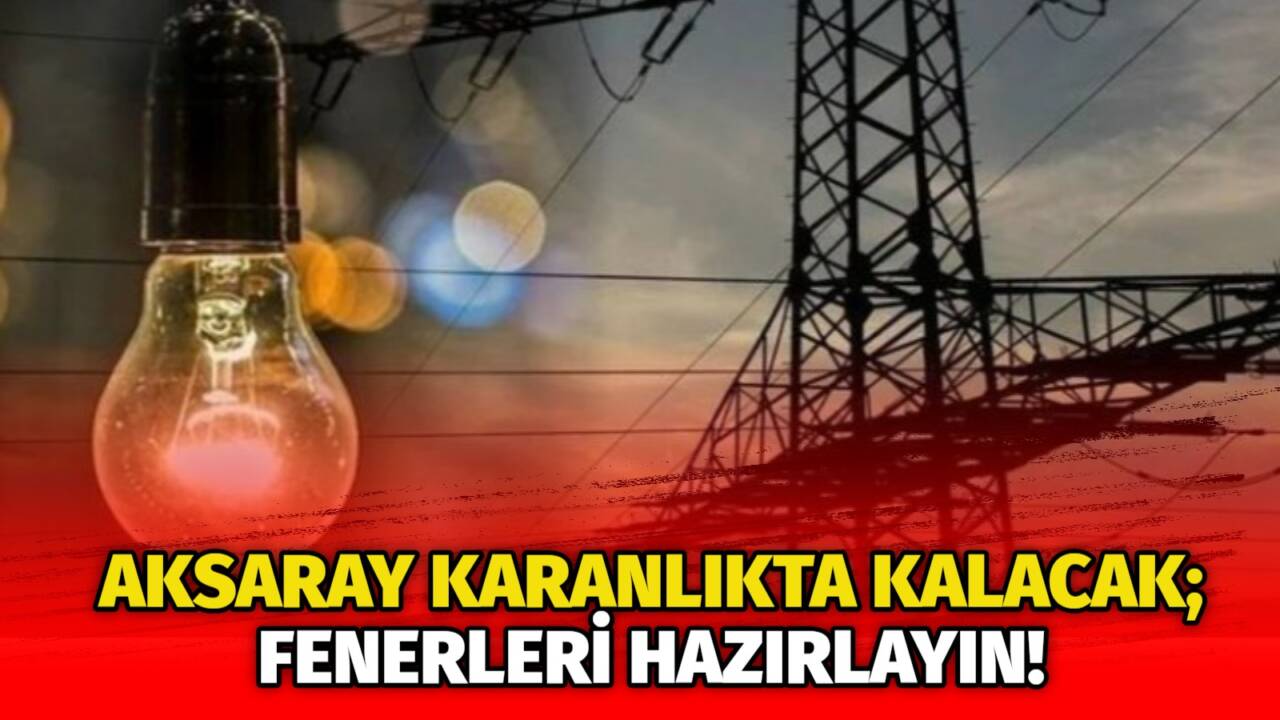 MERAM Elektrik Dağıtım Şirketi tarafından yapılan açıklama kapsamında Aksaray’ın bazı