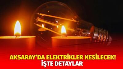 MERAM Elektrik Dağıtım Şirketi tarafından yapılan açıklama kapsamında Aksaray’ın bazı