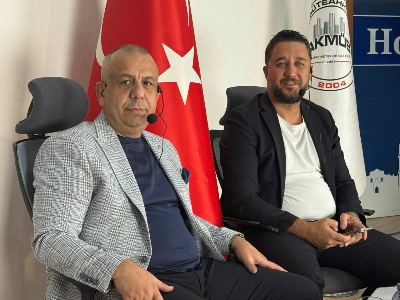 Aksaray Müteahhitler Birliği Başkanı Fatih Güneş ve ATSO Başkan Yardımcısı