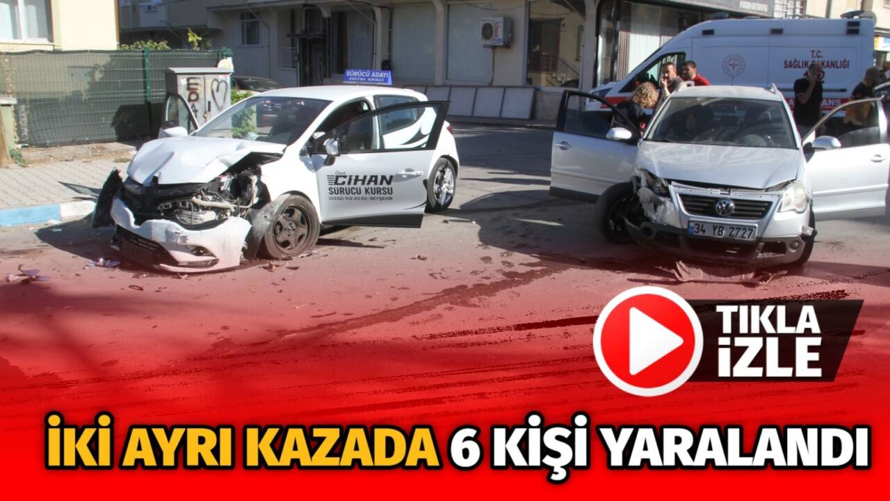 Konya’nın Beyşehir ilçesinde yaşanan olayda 6 kişinin yaralandığı iki
